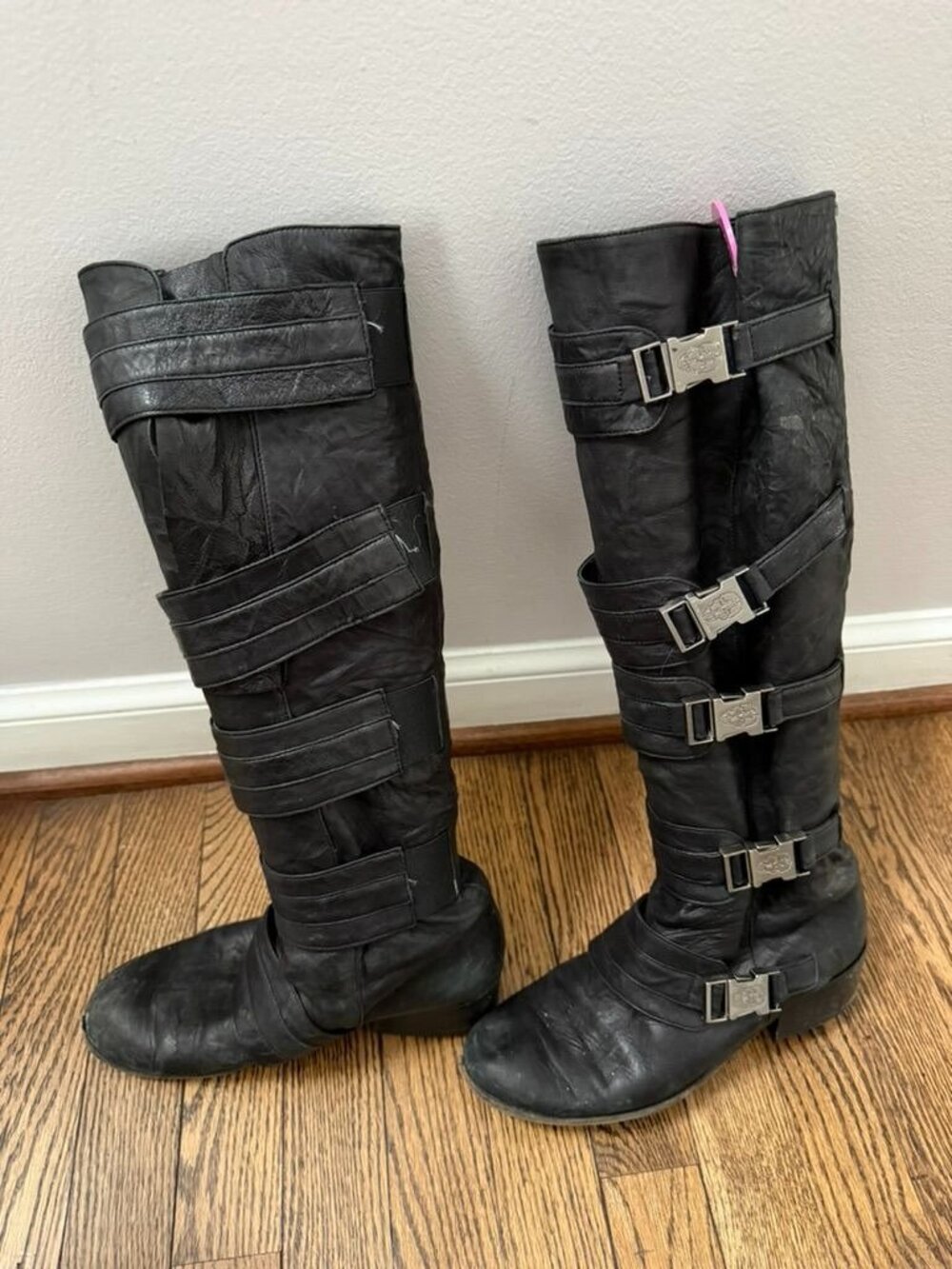Thomas Wylde Glam Rock Bondage Boots 6.5